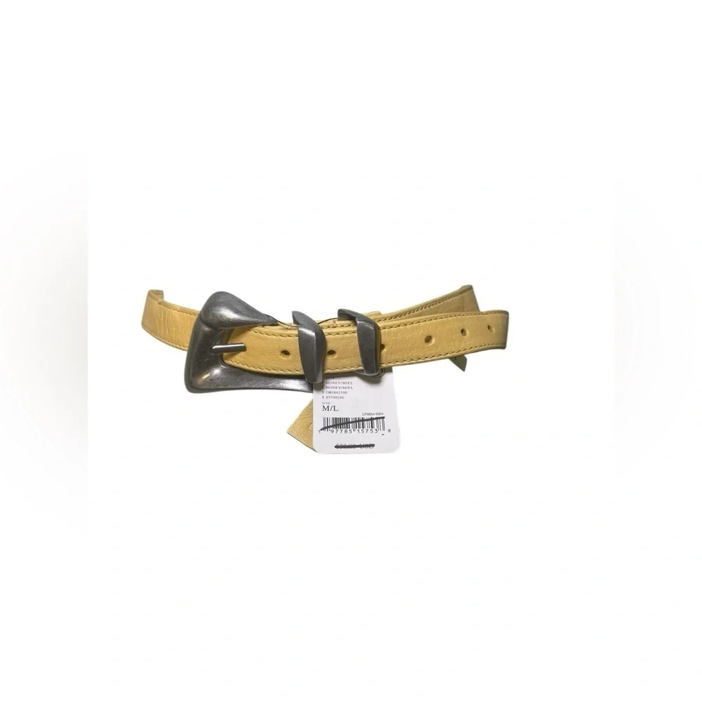 Free People New Billie Leather Belt Honey Size M/L